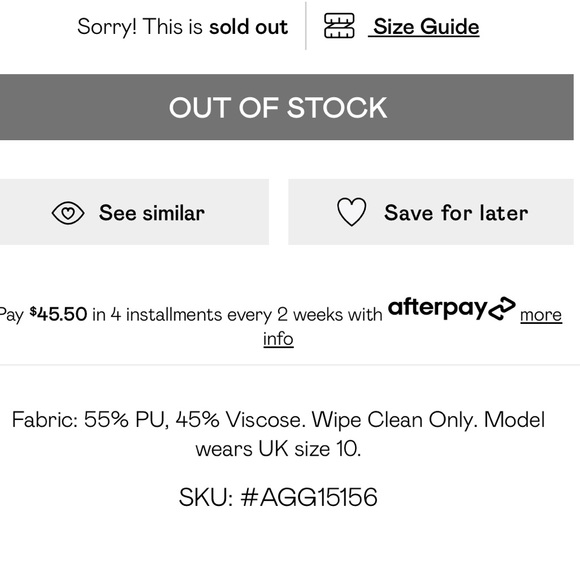 Premium Faux Leather Flared Trousers - Picture 5 of 5